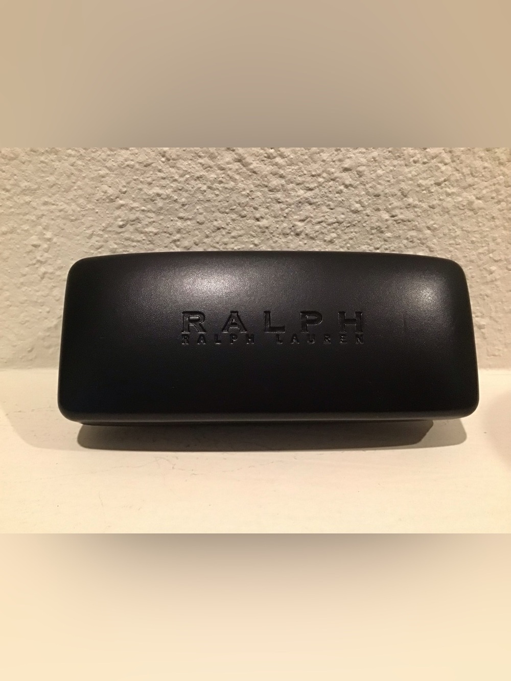 Ralph Lauren Black Hard Clamshell Eyewear Case with new cloth.